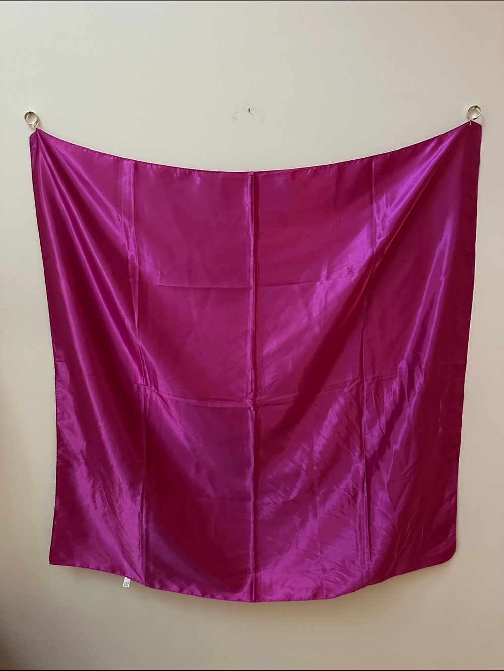 2/$20 Silky Fuchsia Satin Wrap Scarf